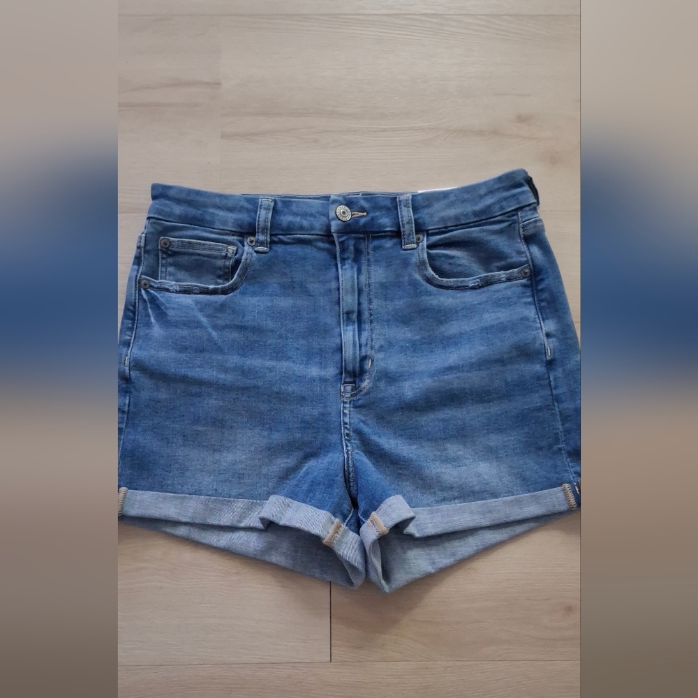 American Eagle Denim Roll-Cuff Women’s Shorts - Blue NWT